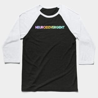 Neurodivergent Rainbow Baseball T-Shirt